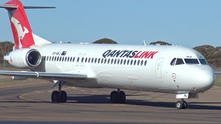 Flying in the QantasLink Fokker 100 from Kalgoorlie to Perth [upl. by Eidoc265]