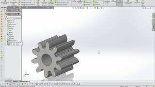 Lab 8A  Engrenages tutoriel SolidWorks [upl. by Sylvie244]