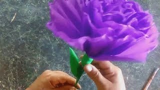 CÓMO HACER FLORES DE PAPEL CREPÉ y hacer coronas para el dia de muertos HOW TO MAKER FLOWER PAPERS [upl. by Bubb]