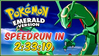 Pokemon Emerald SPEEDRUN in 2 HOURS and 33 Minutes [upl. by Aneehsal]