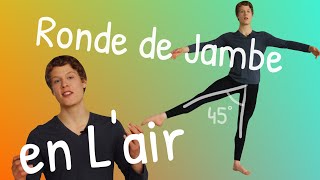 How to do Rond de Jambe en Lair  Easy Ballet Class [upl. by Ennagroeg]