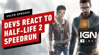 HalfLife 2 Developers React to 50 Minute Speedrun [upl. by Ynohtnakram]