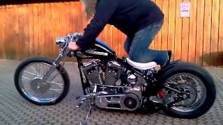 Harley Evo Bobber first Kickstart [upl. by Phillipp]