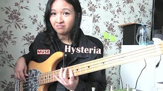 quotHysteriaquot  MUSE Bass Cover by Nissa Hamzah [upl. by Aisats28]