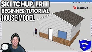 GETTING STARTED with SketchUp Free  Lesson 2  Creating a House Model [upl. by Margherita]