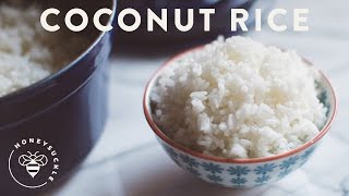 Coconut Rice Recipe  HoneysuckleCatering [upl. by Yojenitsirk]