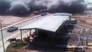 Mega Explosion in oil refinery [upl. by Eivi]