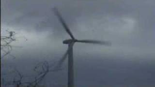 Danish Windturbine colapses in storm [upl. by Knorring]