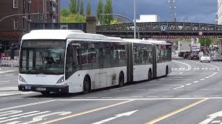 XXLBusse – Giganten auf Hamburgs Straßen Linie 5 Van Hool AGG300 Mercedes CapaCity L [upl. by Notsnarc114]