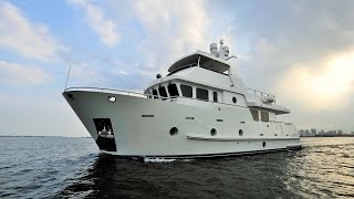 Bering 65 Serge  Steel expedition trawler yacht underway [upl. by Socha]