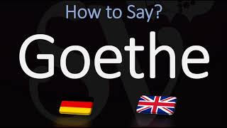 How to Pronounce Goethe  German amp English Pronunciation [upl. by Enirehtahc]