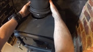 Wood burning stove installation detailed How to [upl. by Woodcock]