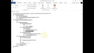 Using outline feature in Word [upl. by Tai]