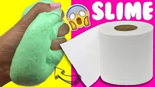 PROBANDO SLIME 💦 CON PAPEL DE BAÑO SIN PEGAMENTO [upl. by Bolme]