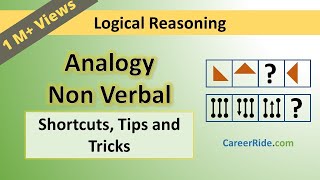 Non Verbal Analogy  Tricks amp Shortcuts for Placement tests Job Interviews amp Exams [upl. by Ellennaj]