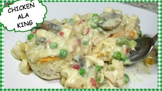 CLASSIC CHICKEN A LA KING  TESS COOKS 4U  TASTY CHICKEN ALA KING RECIPE [upl. by Nylkcaj]