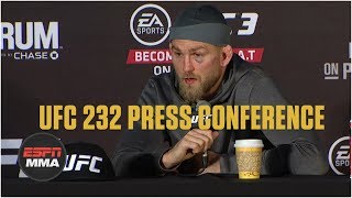 Alexander Gustafsson UFC 232 PostFight Press Conference  ESPN MMA [upl. by Pedroza574]