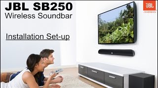 JBL SB250 Wireless Soundbar  Pairing and Setup [upl. by Hellah]