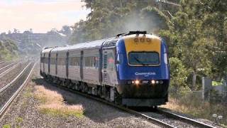 Countrylink XPT and Xplorer  NSW Countrylink Passenger Trains at Metford Station  PoathTV [upl. by Ellehcim]