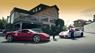 Porsche GT3RS Sabine Schmitz vs Ferrari 458 Italia Ron Simons  Nurburgring [upl. by Attecnoc810]