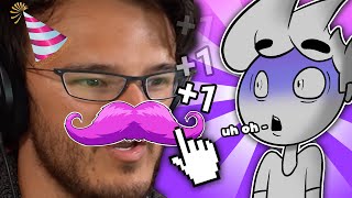 Reacting to Markiplier playing my game [upl. by Lertnom]