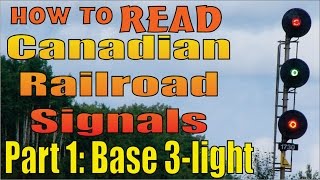 Railroad Signals reading and meanings part 1 The basic three light system [upl. by Annor]