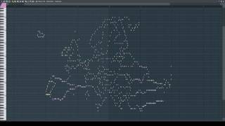 Musical Map of Europe Midi Art [upl. by Audrey637]