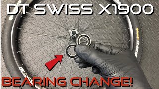 DT Swiss X1900 Front Wheel Bearing Change [upl. by Kcira]