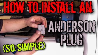 How to install an anderson plug in your 4WD [upl. by Sitrik]