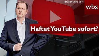 Haftet YouTube für illegale Inhalte sofort EuGH klärt wichtige Frage  Anwalt Christian Solmecke [upl. by Oab]