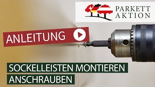 Sockelleisten montieren Teil 2 schrauben [upl. by Liagaba]