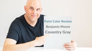 Benjamin Moore Coventry Gray Color Review [upl. by Esila566]