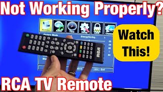 RCA TV Remote Not Working One or Several Buttons Not Working Other Issues Easy Fix [upl. by Vincenta]