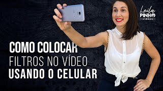 Como colocar FILTROS nos VÍDEOS usando o CELULAR fácil e grátis [upl. by Silloh651]