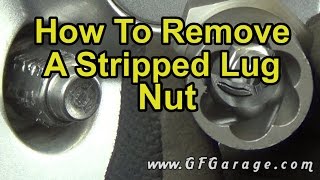 How to Remove A Stripped Lug Nut 2 [upl. by Anirrehs]