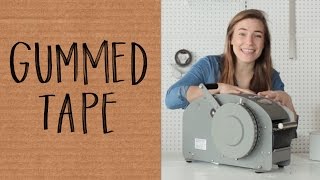 How to Use Gummed Paper Tape [upl. by Aynwat]