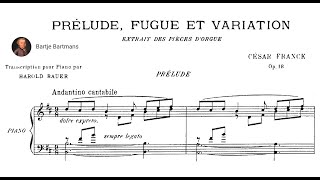 César Franck  Prélude Fugue et Variation Op 18 1862 [upl. by Harrod]