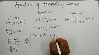 Tangent and Normal part 2  On finding equation of tangent and normal  Kamaldheeriya [upl. by Adlanor]