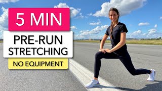 5 MIN PRERUNNING STRETCHING  WARM UP FOR RUNNERS [upl. by Hannad]