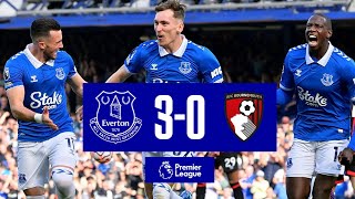 EVERTON 30 BOURNEMOUTH  Premier League highlights [upl. by Ellehsram]