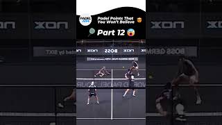 Padel Points That You Wont Believe  Part 12 Padel Shorts [upl. by Euqirdor]