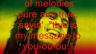 Bob Marley Three Little Birds Lyrics [upl. by Cherye130]