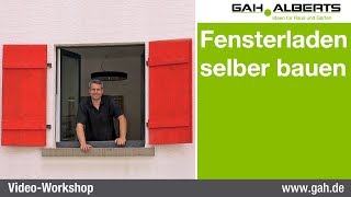 GAHAlberts Fensterladen selbst bauen [upl. by Nnylekoorb]