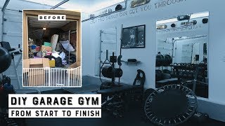 Transforming Our Garage Into a Garage Gym [upl. by Katuscha]