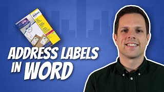 How to print mailing labels in Word [upl. by Lavoie148]