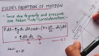 Eulers equation of motion [upl. by Hoon162]