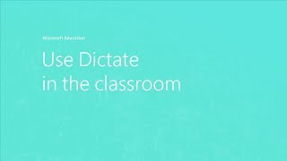 Use Dictate in the classroom [upl. by Aleahcim]