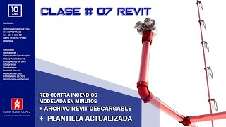 CLASE 07 REVIT Red incendios  Plantilla Actualizada [upl. by Nobie541]