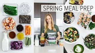 MEAL PREP for SPRING  healthy recipes  PDF guide [upl. by Yorick]