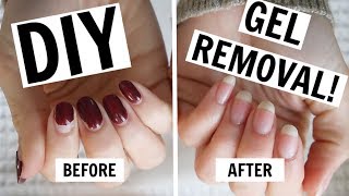 AtHome Gel Manicure Removal  NO FOILS NO DAMAGE [upl. by Shelley]